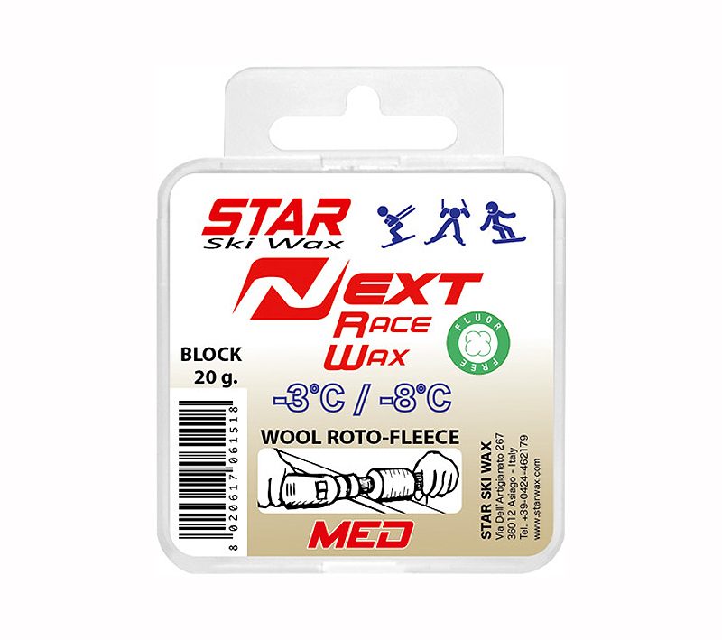Vaškas slidėms Star Ski Wax Next Med Block