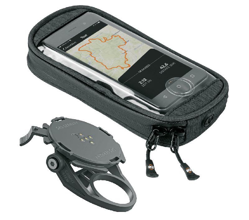 Telefono laikiklio ir dėklo komplektas SKS Compit Stem + Com Smartbag