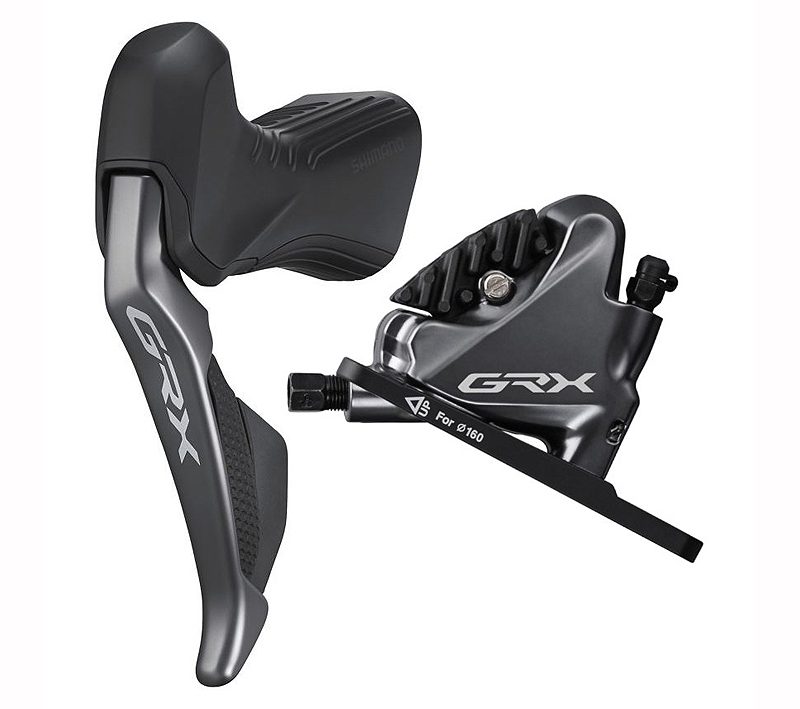 Stabdžių pavarų rankenėlė su hidrauliniais stabdžiais Shimano ST-RX815(L) BR-RX810(F) GRX Di2