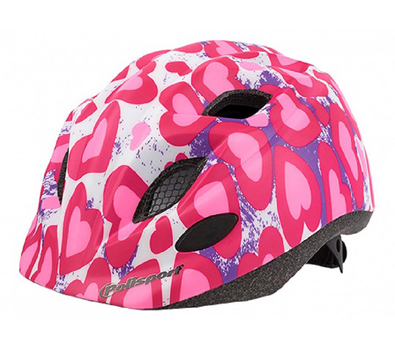Šalmas dviratininkui Polisport Premium Glitter Heart