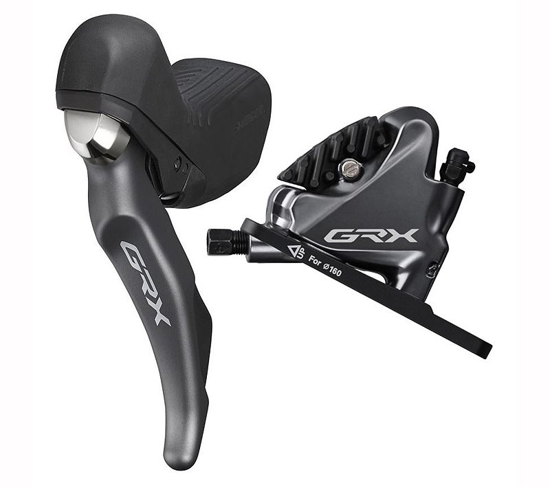 Stabdžių pavarų rankenėlė su hidrauliniais stabdžiais Shimano ST-RX810(L) BR-RX810(F) GRX