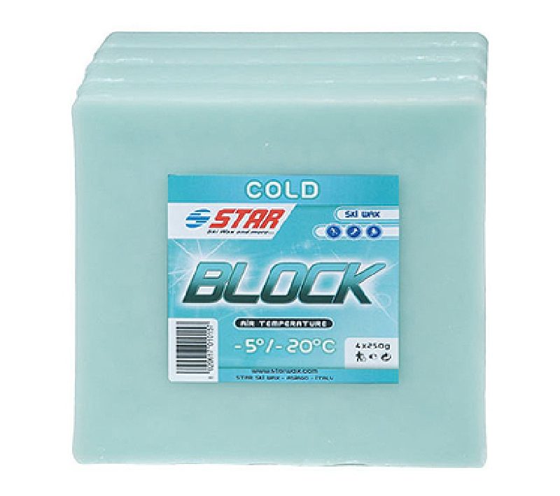 Vaškas kalnų slidėms Star Ski Wax Block minus
