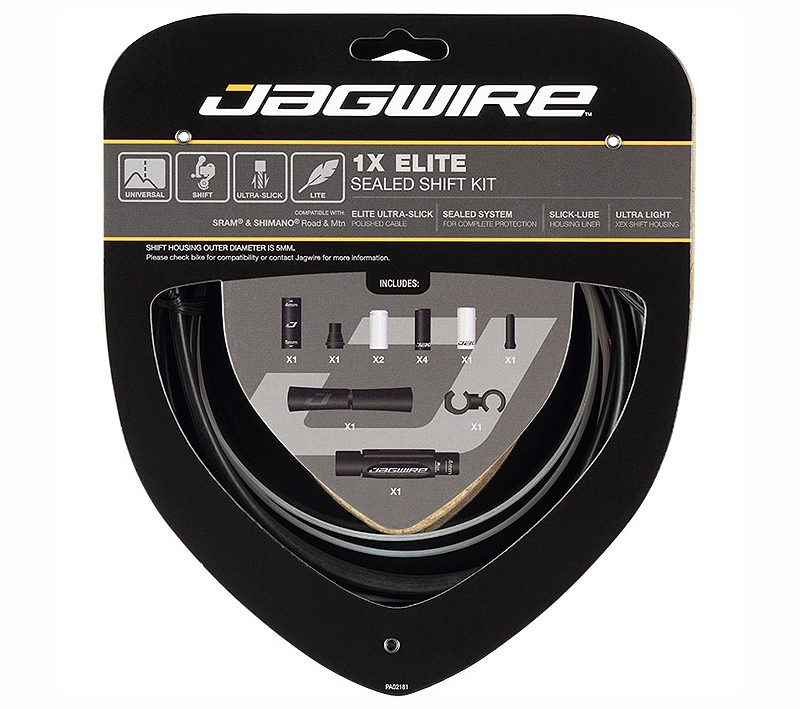 Rinkinys pavaroms Jagwire 1X Elite Sealed Stealth Black