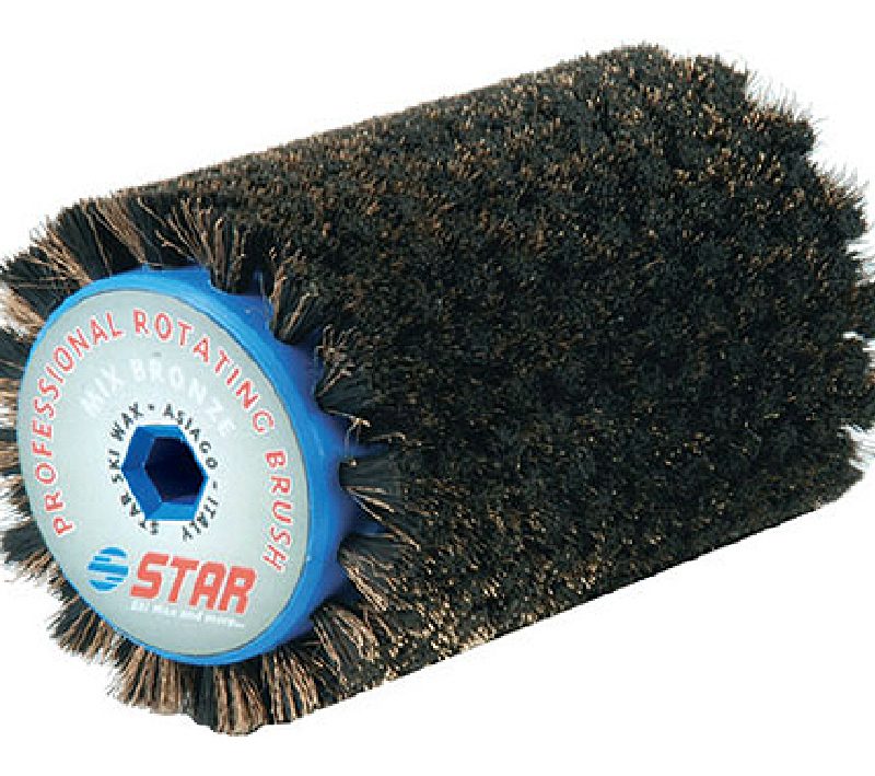 Natūralių arklio plaukų su bronza šepetys, 100 mm Star Ski Wax