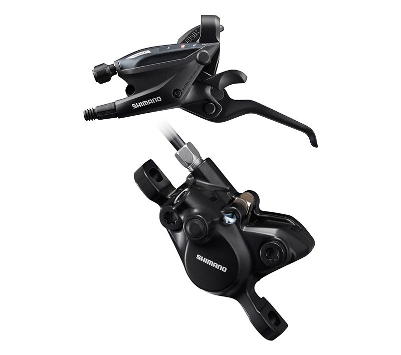 Pavarų stabdžių rankenėlė su stabdžiais Shimano ST-EF505 BR-MT200