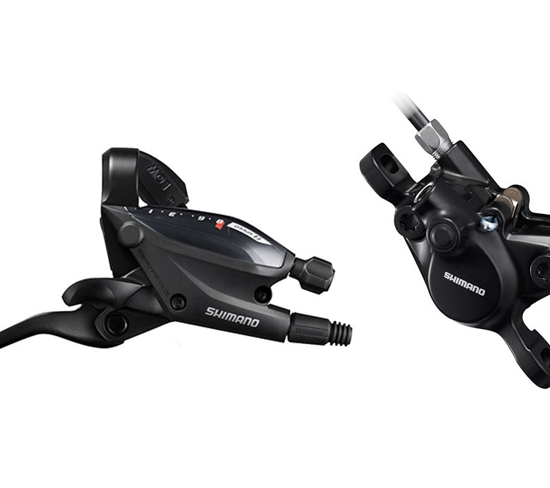 Pavarų stabdžių rankenėlė su stabdžiais Shimano ST-EF505 BR-MT200