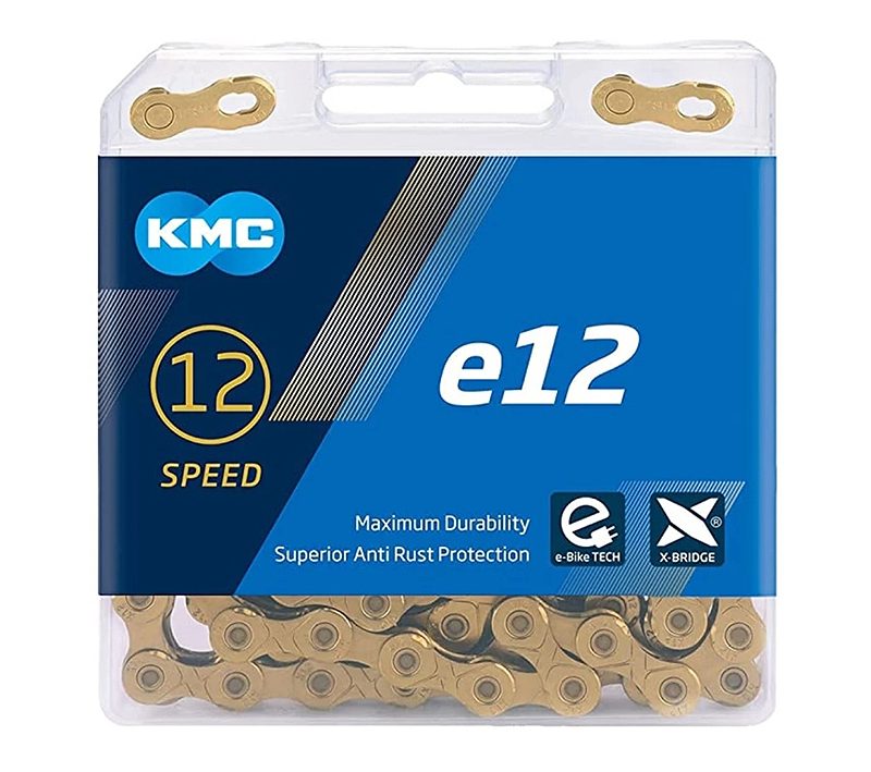 Grandinė KMC e12 Ti-N Gold E-Bike
