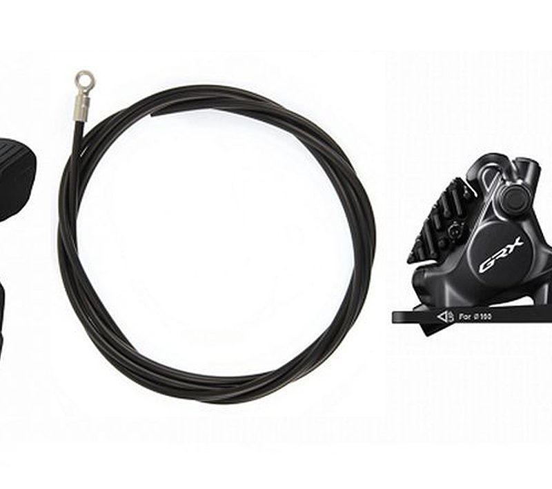Stabdžių pavarų rankenėlė su hidrauliniais stabdžiais Shimano ST-RX820(L) BR-RX820(F) GRX