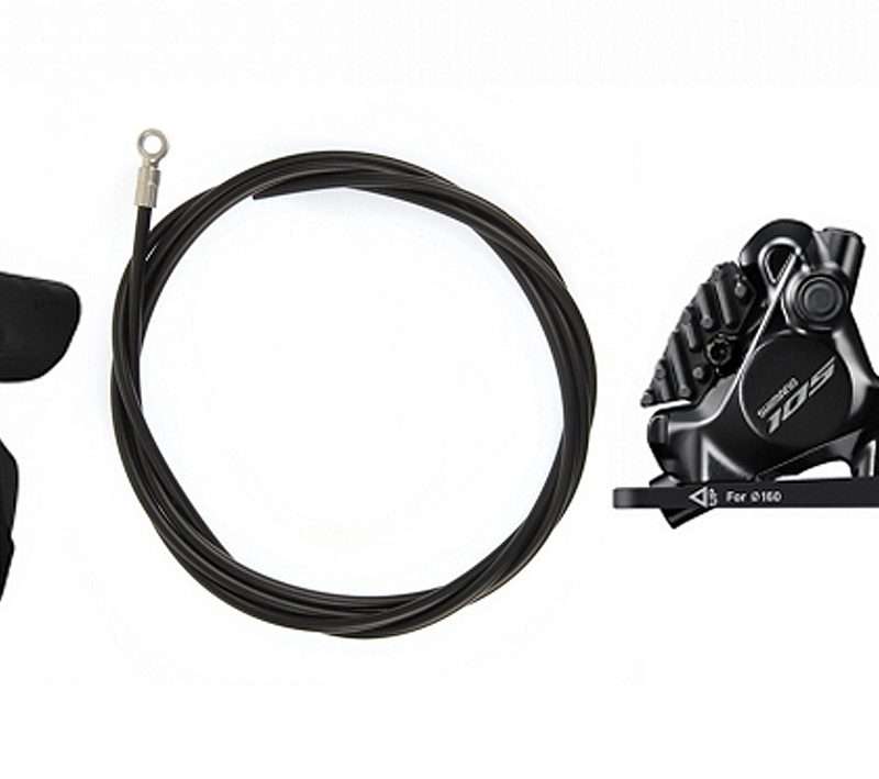 Stabdžių pavarų rankenėlė su hidrauliniais stabdžiais Shimano ST-R7120 (L) BR-7170 (F)