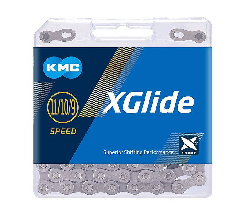 Grandinė KMC X-Glide Grey Long CUES