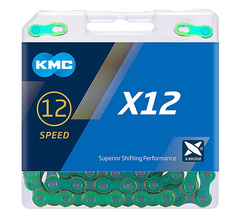 Grandinė KMC X12 Aurora Green