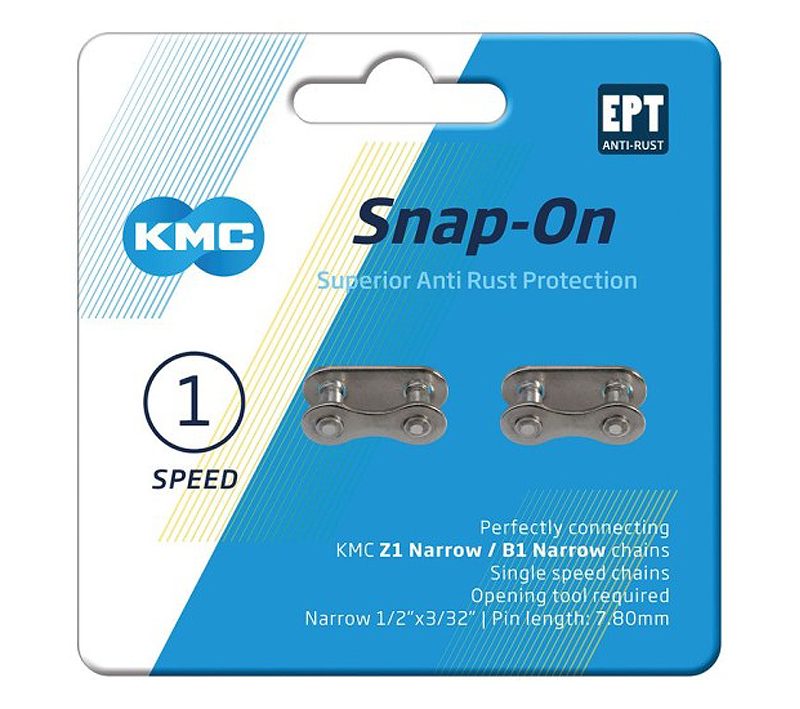 Grandinės sujungimas KMC Snap-On Narrow EPT Silver