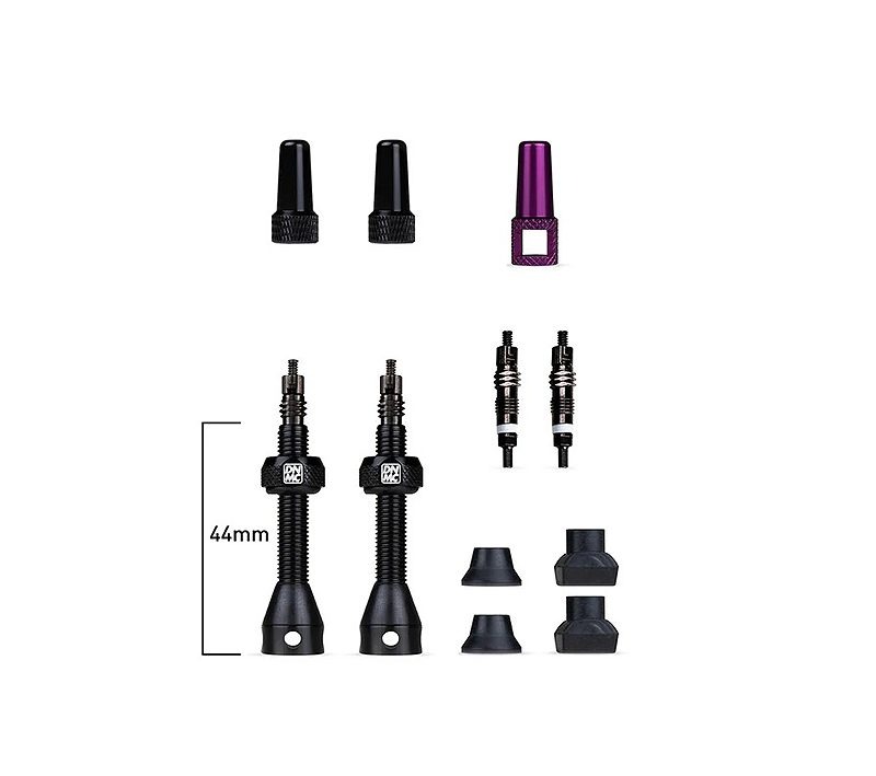 Ventilių bekamerinių komplektas Barkeeper Tubeless Valves 44mm Dynamic