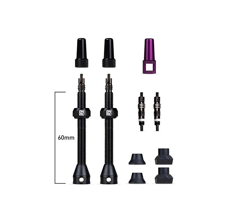 Ventilių bekamerinių komplektas Barkeeper Tubeless Valves 60 mm Dynamic
