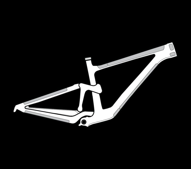 Apsauga rėmui Lizard Skins Frame Wrap - Frame Kit