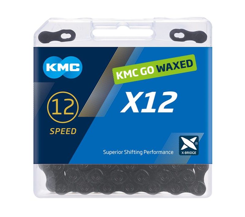 Grandinė KMC X12 Black Tech Waxed