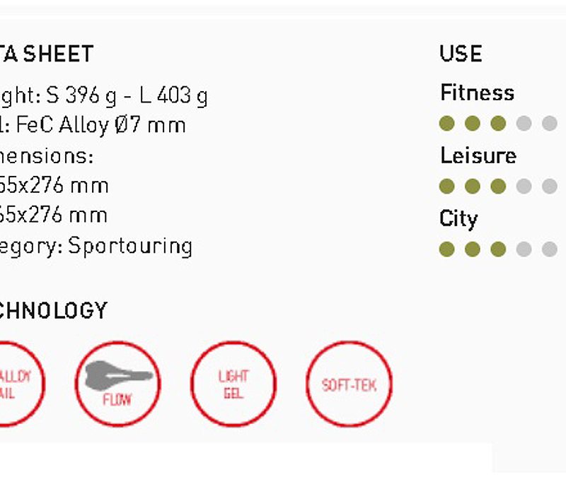 Balnelis Selle Italia ST 5 Flow L