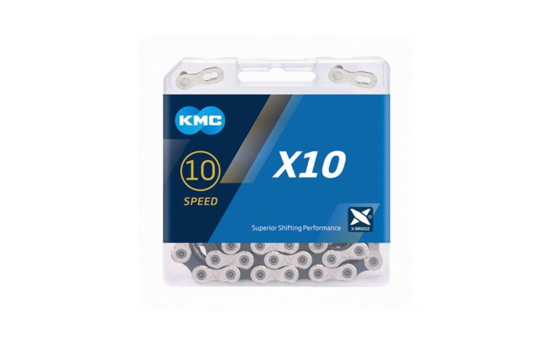 Grandinė KMC X10 Silver Black