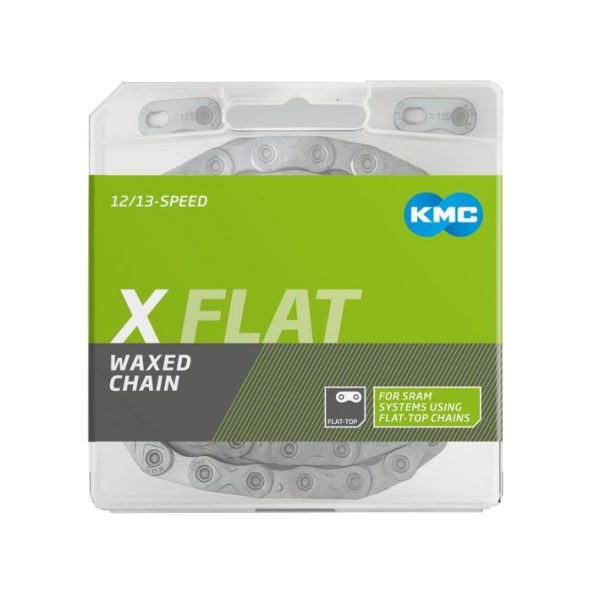 Grandinė KMC X FLAT Silver Waxed