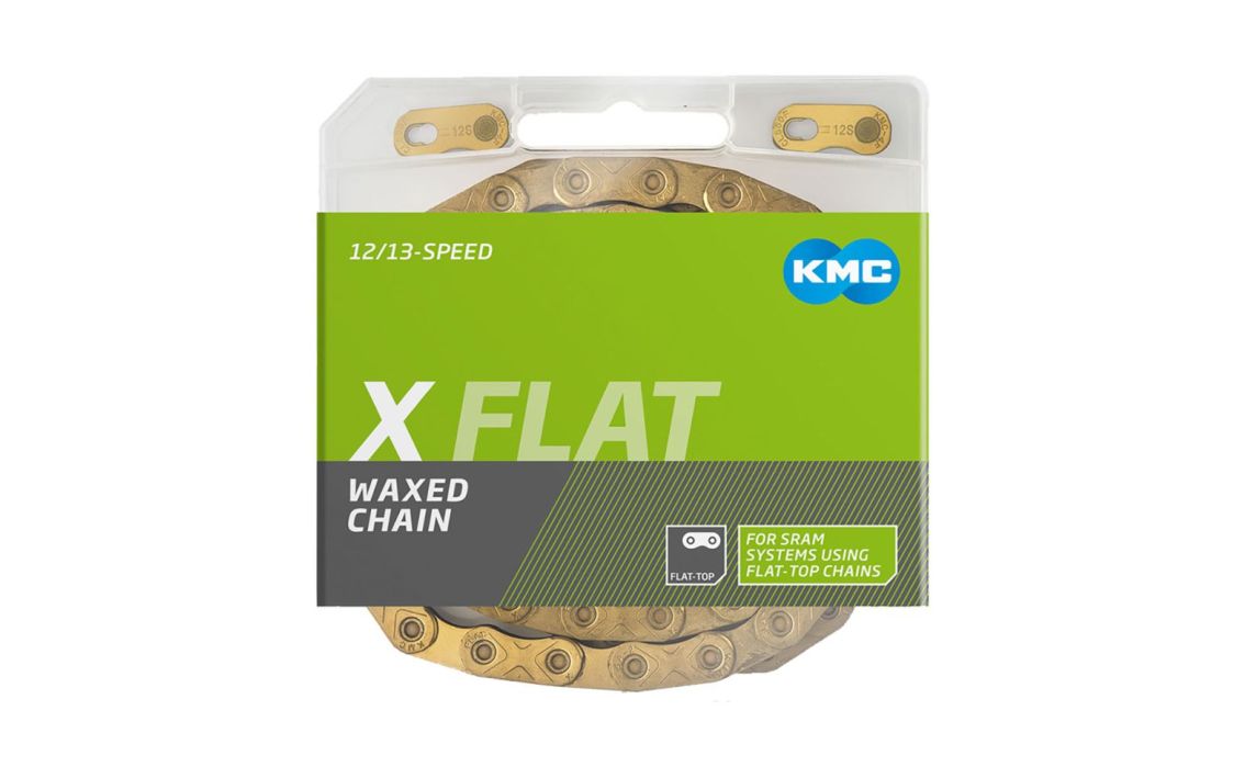 Grandinė KMC X FLAT Ti-N Gold Waxed