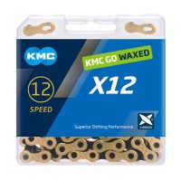 Grandinė KMC X12 Ti-N Gold/Black Waxed