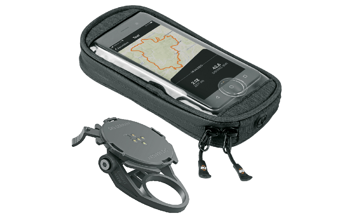 Telefono laikiklio ir dėklo komplektas SKS Compit Stem + Com Smartbag
