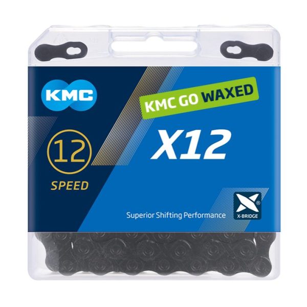 Grandinė KMC X12 Black Tech Waxed