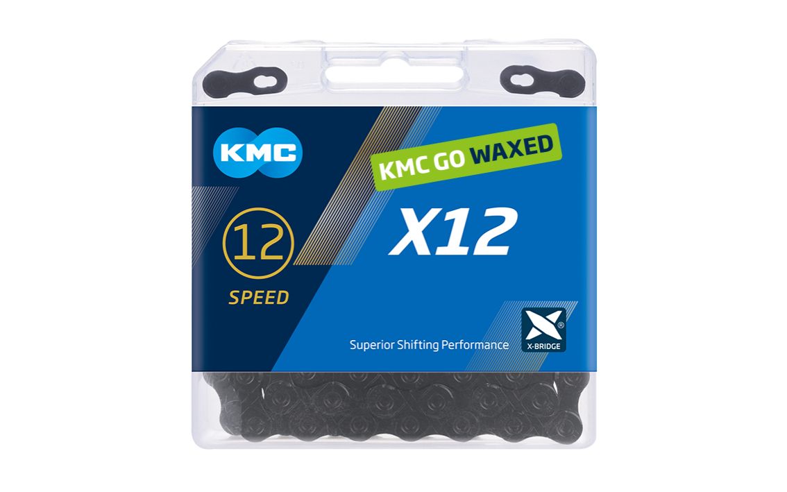 Grandinė KMC X12 Black Tech Waxed