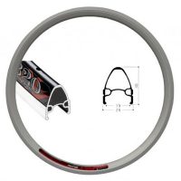 Ratas galinis 24" Shining A-320 Nut MF 3