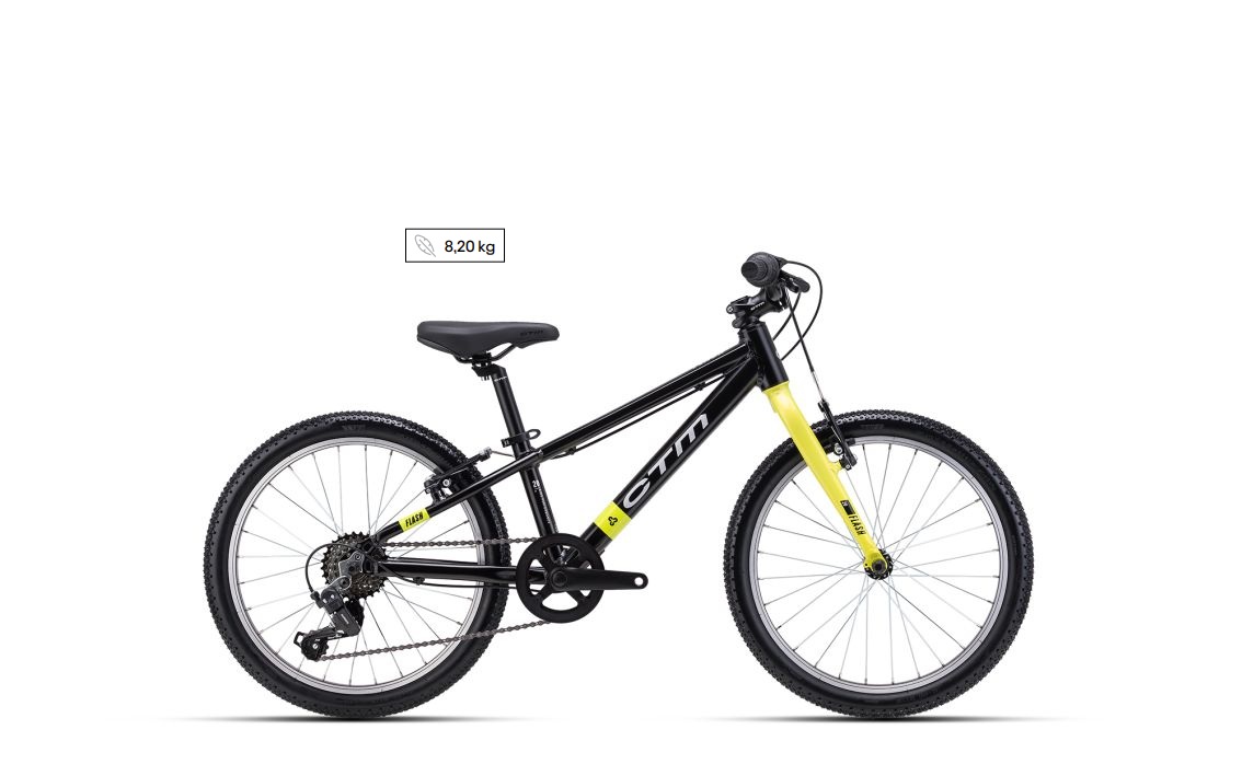 Dviratis CTM Flash Matinė Juoda 20"