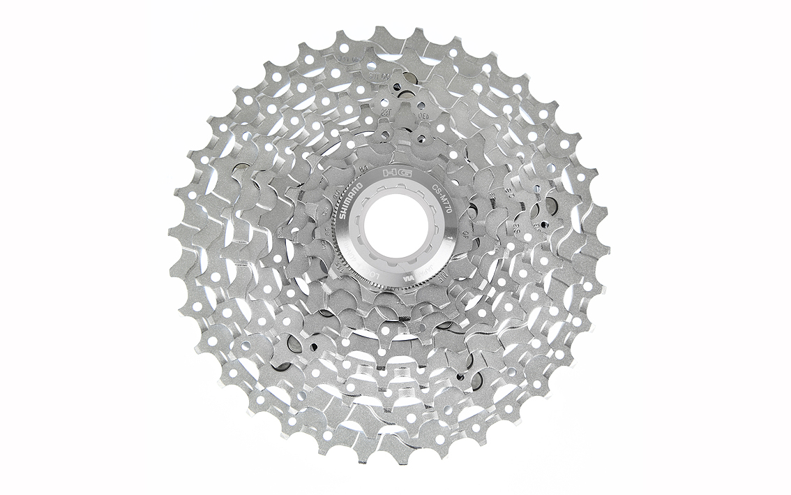 Žvaigždžių blokas galinis Shimano CS-M770 Deore XT