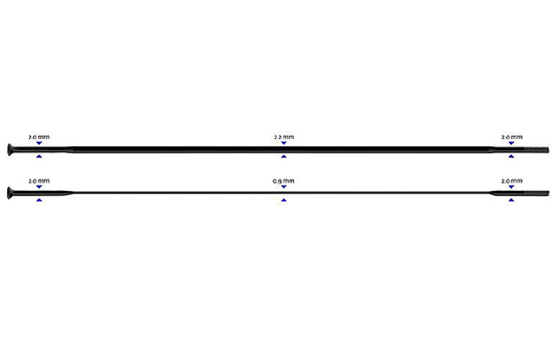 Stipinas Sapim CX-Ray Straight x 302 mm 14G