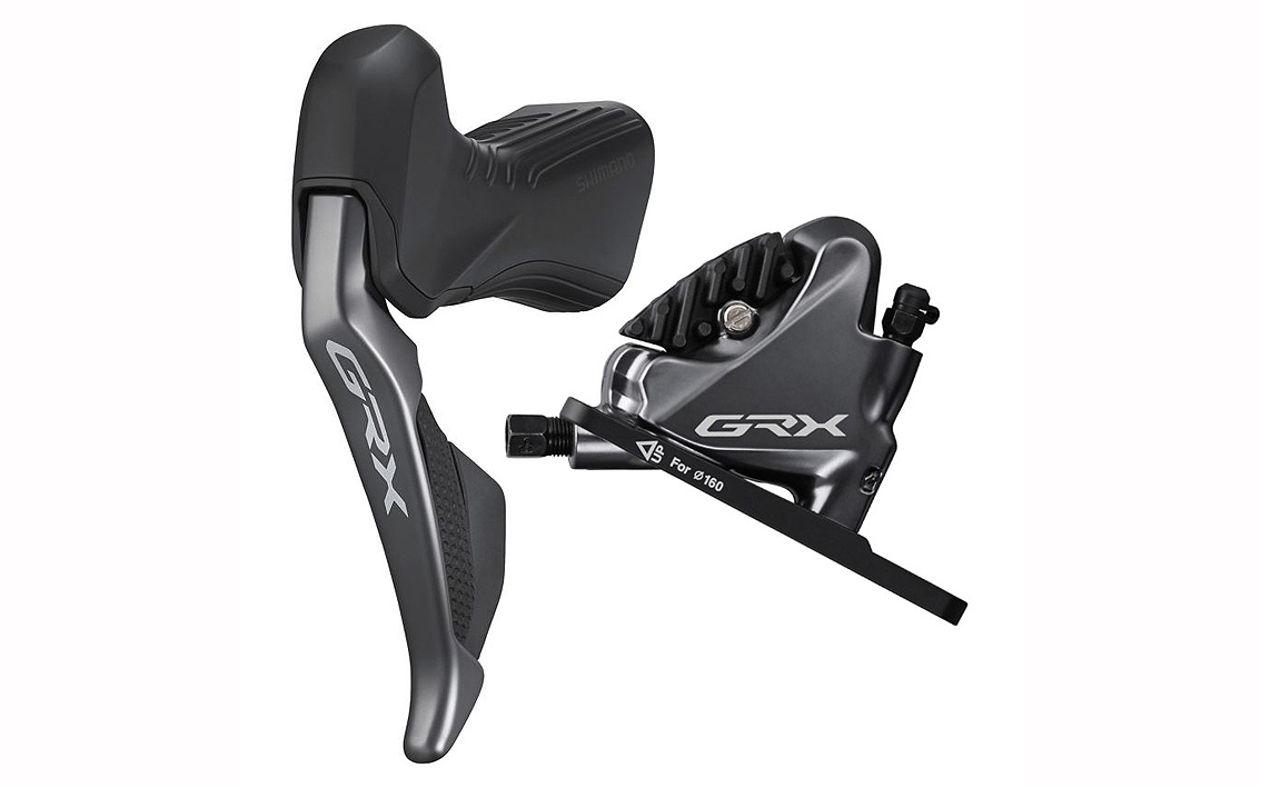 Stabdžių pavarų rankenėlė su hidrauliniais stabdžiais Shimano ST-RX815(L) BR-RX810(F) GRX Di2