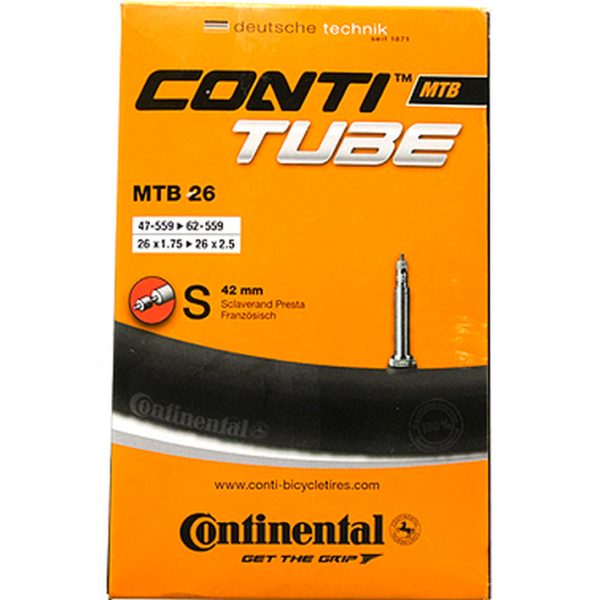 Kamera dviračiui Continental/47 Presta 42 mm 26 × 1.75/2.50