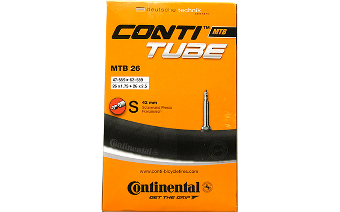 Kamera dviračiui Continental/47 Presta 42 mm 26 × 1.75/2.50