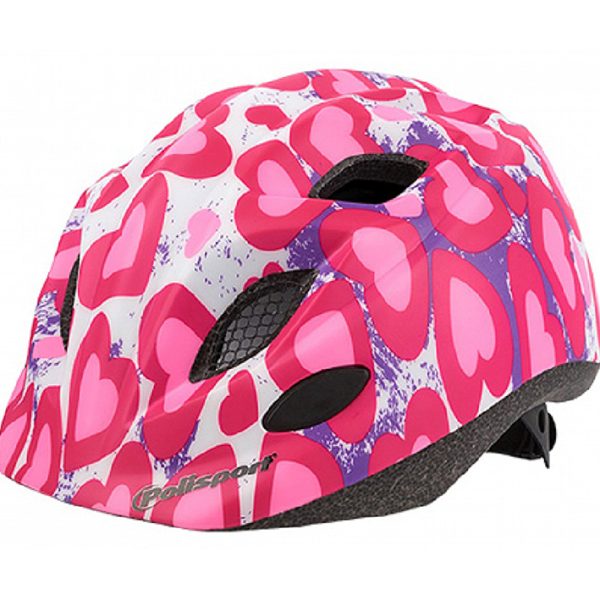 Šalmas dviratininkui Polisport Premium Glitter Heart