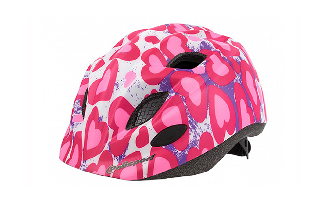 Šalmas dviratininkui Polisport Premium Glitter Heart