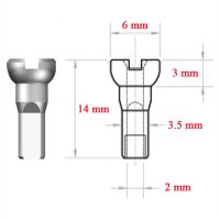 Stipinų galvutė Sapim 14G Polyax Brass Black