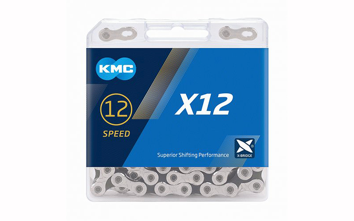 Grandinė KMC X12 Silver Black