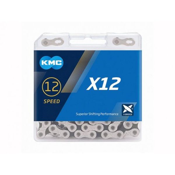 Grandinė KMC X12 Silver Black