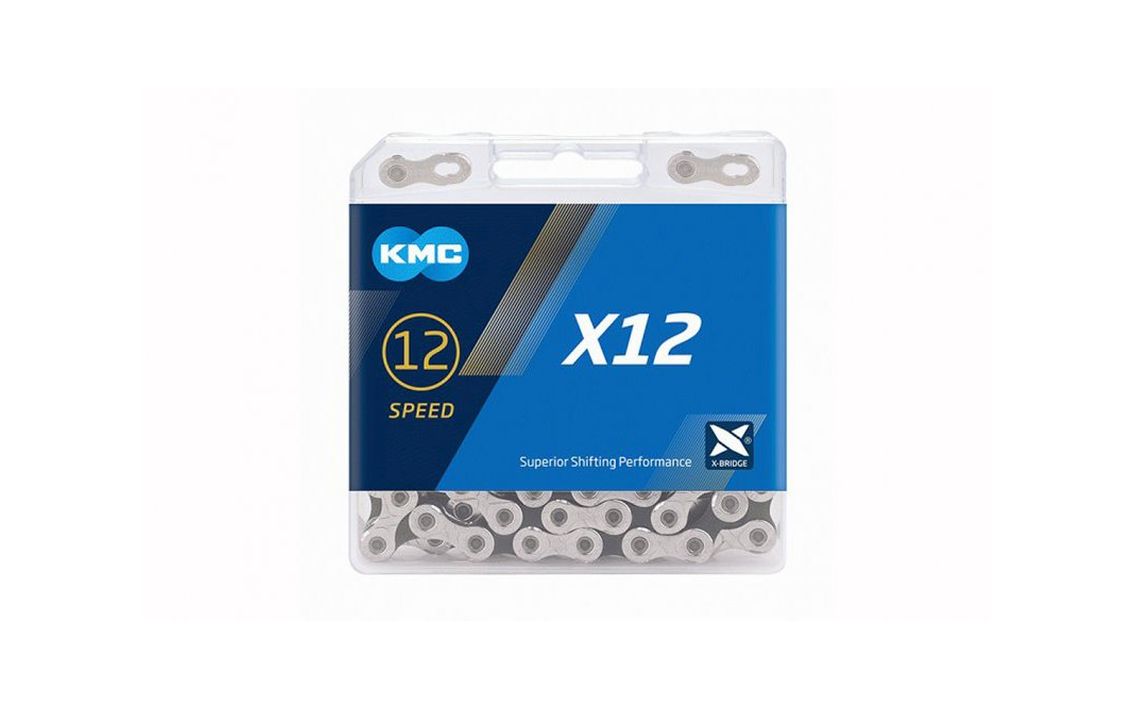 Grandinė KMC X12 Silver Black