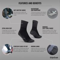 GripGrab dviratininko kojinės Waterproof Merino Thermal S