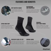 GripGrab dviratininko kojinės Waterproof Merino Thermal XL