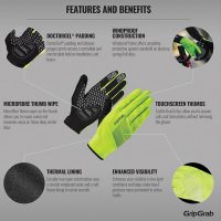GripGrab žieminės pirštinės Ride Hi-Vis Windproof Midseason XS #3