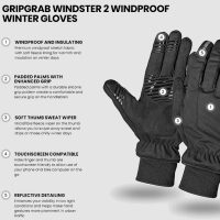 GripGrab žieminės pirštinės Windster 2 Windproof Winter Black S #2