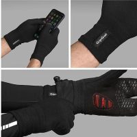 GripGrab žieminės dviratininko pirštinės Merino Liner XS/S Black #2