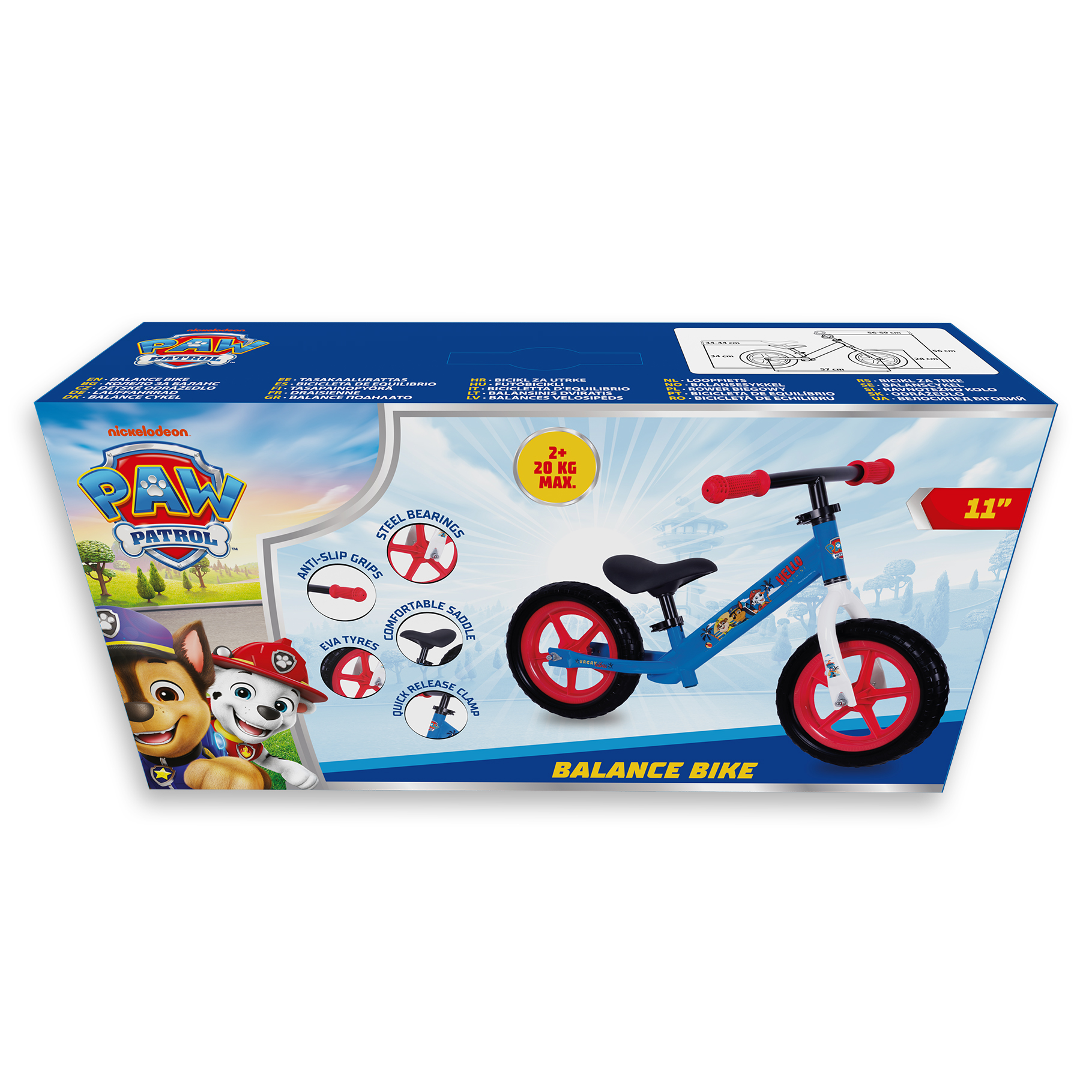 Balansinis dviratukas Seven Paw Patrol Boys #2