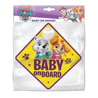 Ženklas Baby on board Seven Paw Patrol Girls