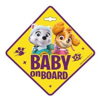 Ženklas Baby on board Seven Paw Patrol Girls
