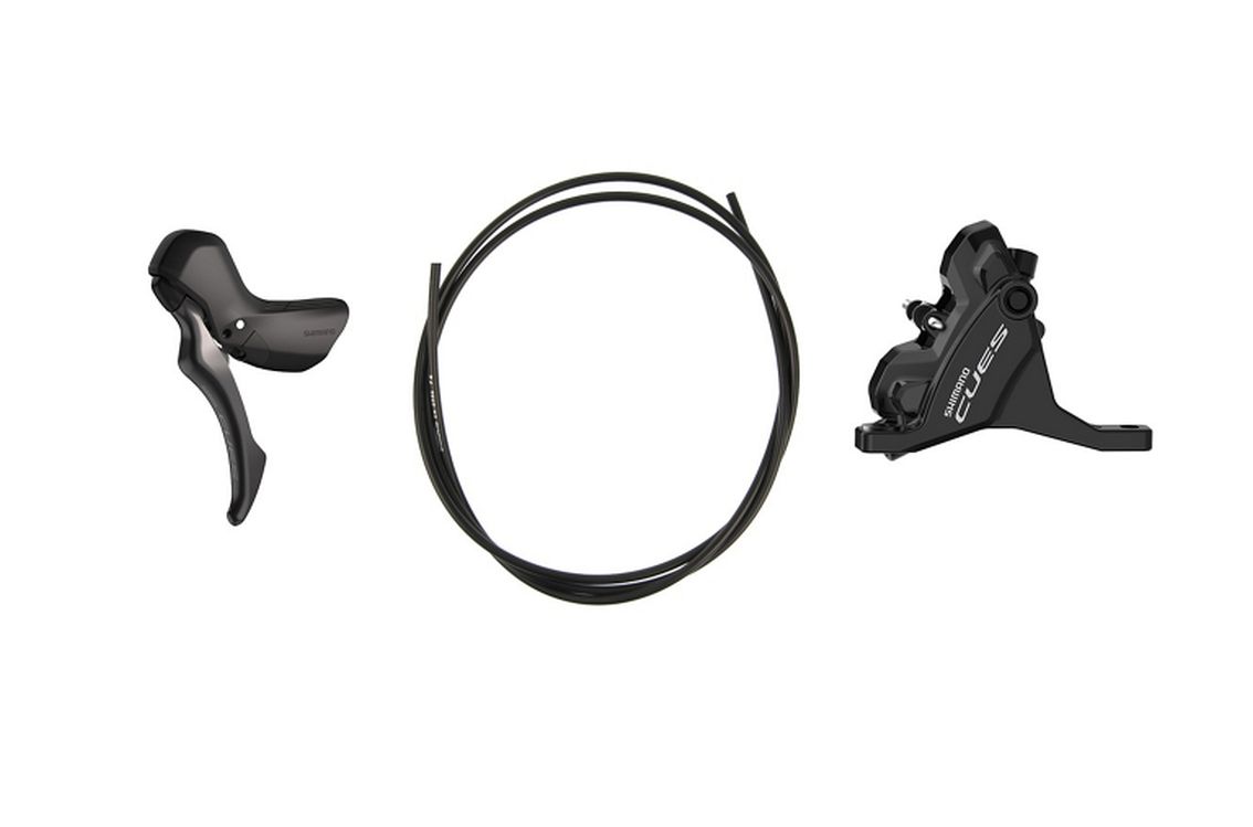 Stabdžių rankenėlė su hidrauliniais stabdžiais Shimano BL-U6030(L) BR-U6030(F) CUES